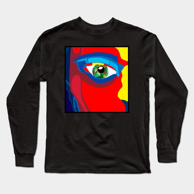 The Eye of the Man Long Sleeve T-Shirt by Colorana